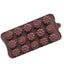 24 Grid Coffee Chocolate Mould Cavity Silicone Flower Rose Chocolate Cake Bake M Carousel 3