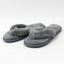 Grey Jandal Plush Slippers by Honeydew Carousel 3