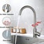 360 Swivel Stainless Steel Kitchen Faucet,cold-hot Water Single Handle Sink Basi Carousel 2