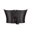 Strapless Lace-Up Satin Corset Plus Size Gothic Bustier Carousel 2