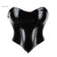 Strapless Bustier Corset Crop Top Plus Size S-6Xl 9 Glue Boned Heart Shape Zi... Carousel 2