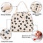 Lunch Bag for Women Men Cute Corduroy Lunch Tote Bags Reusable Insulated Carousel 12