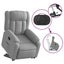 Stand Up Massage Recliner Chair Light Grey Fabric Txbpikx Carousel 5