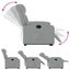 Stand Up Massage Recliner Chair Light Grey Fabric Txbpikx Carousel 6