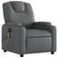 Electric Massage Recliner Chair Grey Faux Leather Txbpppo Carousel 3