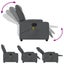 Electric Massage Recliner Chair Grey Faux Leather Txbpppo Carousel 6