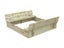 Wooden Sandpit with Seats 1.3m x 1.3m Carousel 1