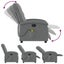 Electric Massage Recliner Chair Dark Grey Fabric Txbptkt Carousel 6