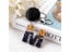 1Pc Black Pompom Letter Keychain Glitter Gradient Resin Car Mirror Accessory Carousel 4