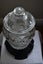 ANTIQUE VICTORIAN CUT GLASS SWEETMEATS LIDDED JAR ON PEDESTAL Carousel 6