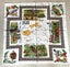 ** VINTAGE TABLE CLOTH ** 86 x 88 cm ** FIJIAN SCENES ** Carousel 1