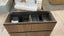 1200 Sodina Wall Hung 4 draw in Canyon Oak with Cosmetic Drawer and Double Basin Carousel 2