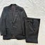 Vintage 1980s Pin Stiped Wool Blend Suit England Made Carousel 1