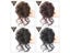 LUPU Synthetic Hair Bun Bands Blonde Black Messy Curly Chignon Donut Updo Carousel 6