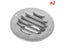 Stainless Steel Exterior Wall Air Vent Grille Round Ducting Ventilation Grilles Carousel 1