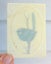 Stunning vintage hand painted fairy wren on thin carved (bone?) slice Carousel 2