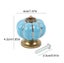 Pumpkin Shape Door Knobs Pull Handle Ceramic Blue Carousel 2