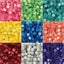 120g/4.23oz(Approx 120pcs) Glitter Shiny Glass Mosaic Tiles 1cm Square DIY Carousel 4