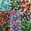 120g/4.23oz(Approx 120pcs) Glitter Shiny Glass Mosaic Tiles 1cm Square DIY Carousel 5
