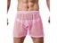 Mens Home Mesh Shorts Rope Belt Met Hollowed Out Aro Loose See Through Panties Carousel 1
