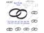 2MGT 2M 2GT Synchronous Timing Belt Pitch 140-160 Width 6mm Rubber Closed Carousel 3