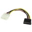 15cm (6in) 4 Pin Molex to SATA Power Cable Adapter Carousel 1