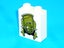 ®™DUPLO - 1 x White Brick 1 x 2 x 2 with Yellow Stanley Pattern (Disney Cars) Carousel 2
