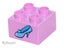 ®™DUPLO - Bright Pink Brick, Blue Shoe Cinderella Glass Slipper ~Retired 2015~ Carousel 1