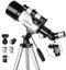 Astronomical Telescope 70mm Aperture 120 Zoom AZ Mount FMC Green Film Optics Por Carousel 9