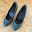 Vintage Kumfs Green Snakeskin like Heels Size 36 Carousel 1