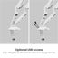 LUMI DTM94-C024UC FlexPrecision Cost-Effective Gas Spring Dual Monitor Arm with Carousel 3