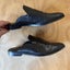 EOS Black Leather Crocodile Embossed Keen Mules Size 38 Wide Carousel 3