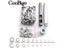 200sets Metal Eyelet Grommet Punch Installer Tool Set For Belt Clothes Canvas Carousel 2