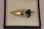 9ct Large Sapphire & Diamond ring Carousel 3