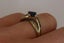 Modern 9ct Sapphire & Diamond ring Carousel 6