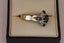 Vintage 9ct Sapphire & Diamond ring Carousel 3