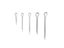175Pcs Zinc Plated Steel Cotter Pins Assorted Sizes Hard Case Carousel 5