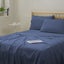 Dreamaker 1500TC Cotton Rich Sateen Sheet Set Navy King Single Bed Carousel 2