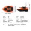 5200mAh 2 Batteries RC Bait Boat for Fishing Baits GPS 500M Range 2 HOURS Last Carousel 12