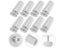 8 Pcs White Blind Stopper Blinds Stops Door Window Screening Stoppers Man Carousel 5