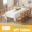 White Plastic Table Cloth Rectangle Table 8 Pack Tablecloth Carousel 14