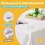 White Plastic Table Cloth Rectangle Table 8 Pack Tablecloth Carousel 15