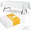 White Plastic Table Cloth Rectangle Table 4 Pack Tablecloth Carousel 1