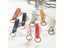 8 Colors Fashion PU Leather Keychain For Men Women Car Key Strap Wallet Carousel 7