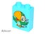 ®™DUPLO - Medium Azure Brick with Bird Skully the Parrot Pattern ~Retired 2013~ Carousel 1