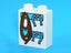 ®™DUPLO - 1 x Brick 1 x 2 x 2 with Bottom Tube with Rope and Horseshoes Pattern Carousel 2