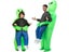 Alien Mascot Costume Green Alien Carrying Human Adult Inflatable Costume Anime Carousel 3