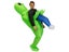 Alien Mascot Costume Green Alien Carrying Human Adult Inflatable Costume Anime Carousel 5