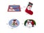 Christmas Sock Latch Hook Rug Kit Carpet Segment Embroidery Material Package Carousel 8
