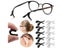 40Pcs Silicone Anti-slip Ear Hooks Holder For Glasses Black/Transparent Elastic Carousel 4